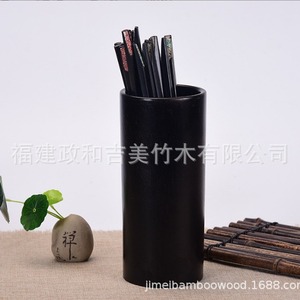 Porta Palillos de Bambú Redondo de Color Natural para Restaurantes al por Mayor - Product Image 4
