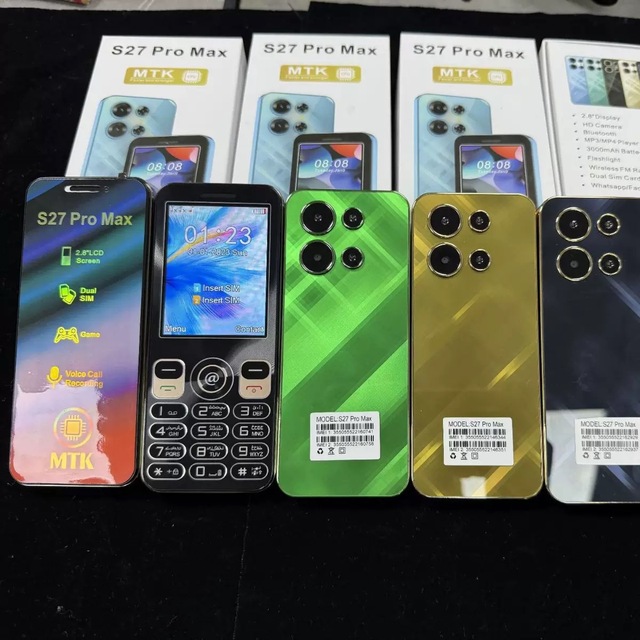 Newest Hot Sale S27 Pro Max 2.8 Inch Mini Colorful Mobile Phone Dual SIM 3000ham Smart Phone for Gift Support Whatapp Facebook