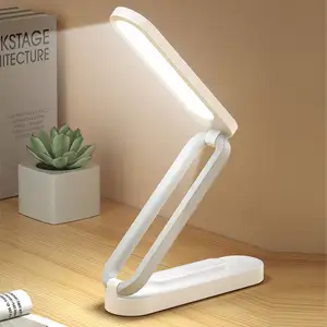 Mini Draagbare Opvouwbare Traploos Dimbaar Usb Oplaadbare Oogbescherming Led Draagbare Bureaulamp Voor Studentenstudie Lezen