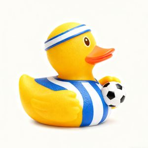 Figurines d'action miniatures en PVC personnalisées, mignonnes, en forme de canard de football, jouets en vinyle, figurines d'anime, artisanat - Product Image 2