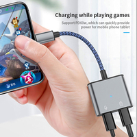 2-in-1 Typ-C Kopfhöreranschluss-Adapter USB-C Audio-Adapter 60W Schnellladung Splitter für iPhone15 Samsung LG Sony iPad