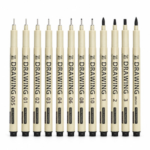 Marcadores de Arte de Punta Fina Borrables con Tinta de Archivo, 12 Piezas, Acuarela, Resistentes a la Decoloración, para Dibujo de Precisión y Bocetos - Product Image 1