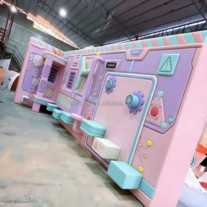 Parcours d'obstacles d'aventure, équipement de terrain de jeu intérieur, jeux sensoriels pour enfants, mur Mario, tunnel rampant, aire de jeux souple pour café et centre commercial - Product Image 6