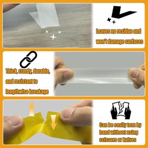 Nastro Adesivo in Tessuto Resistente a Doppia Faccia con Rete in Fibra di Vetro, Nastro Biadesivo per Creazione di Abiti e Fai-da-Te - Product Image 5