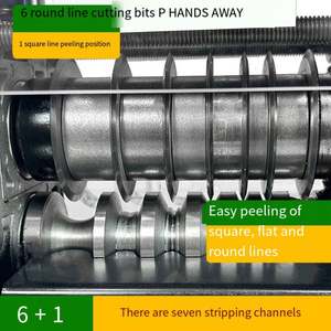 Machine automatique de découpe et de dénudage de câbles électroniques par induction pour le recyclage du cuivre de rebut - Product Image 5
