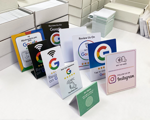 13.56Mhz NFC Chip Google Review RFID Card Custom NFC Social Media Card Review on Google