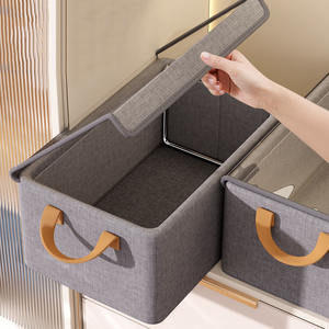 Caja de Almacenamiento Plegable con Tapa, a Prueba de Polvo y Humedad, Organizador Visible para Clasificación de Ropa en Armarios - Product Image 3