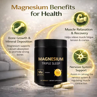 Capsules de L-Thréonate de Magnésium à Marque Blanche OEM – Triple Action pour le Sommeil, les Os et les Articulations chez l'Adulte – Supplément à base de L-Théanine et Acacetine