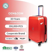 Tendances de la couleur 2026, valise à roulettes moderne et élégante, cadre en aluminium à 4 roues, valise intelligente pour avion, 100% PC