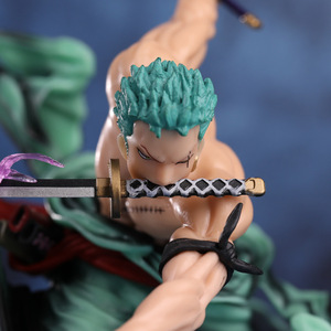 <span class=keywords><strong>Figurine</strong></span> d'action <span class=keywords><strong>Roronoa</strong></span> Zoro H25cm en PVC, objet de collection pour les fans, décoration de bureau à domicile, cadeau parfait pour les amateurs d'anime - Product Image 2