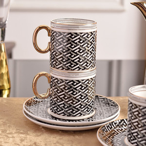 Luxury Bone Porcelain Ceramic <b>Tea</b> <b>Set</b> 15-Piece <b>Set</b> Afternoon <b>Tea</b> <b>Tea</b> <b>Pot</b> Cup and Saucer Coffee <b>Set</b> - Product Image 3