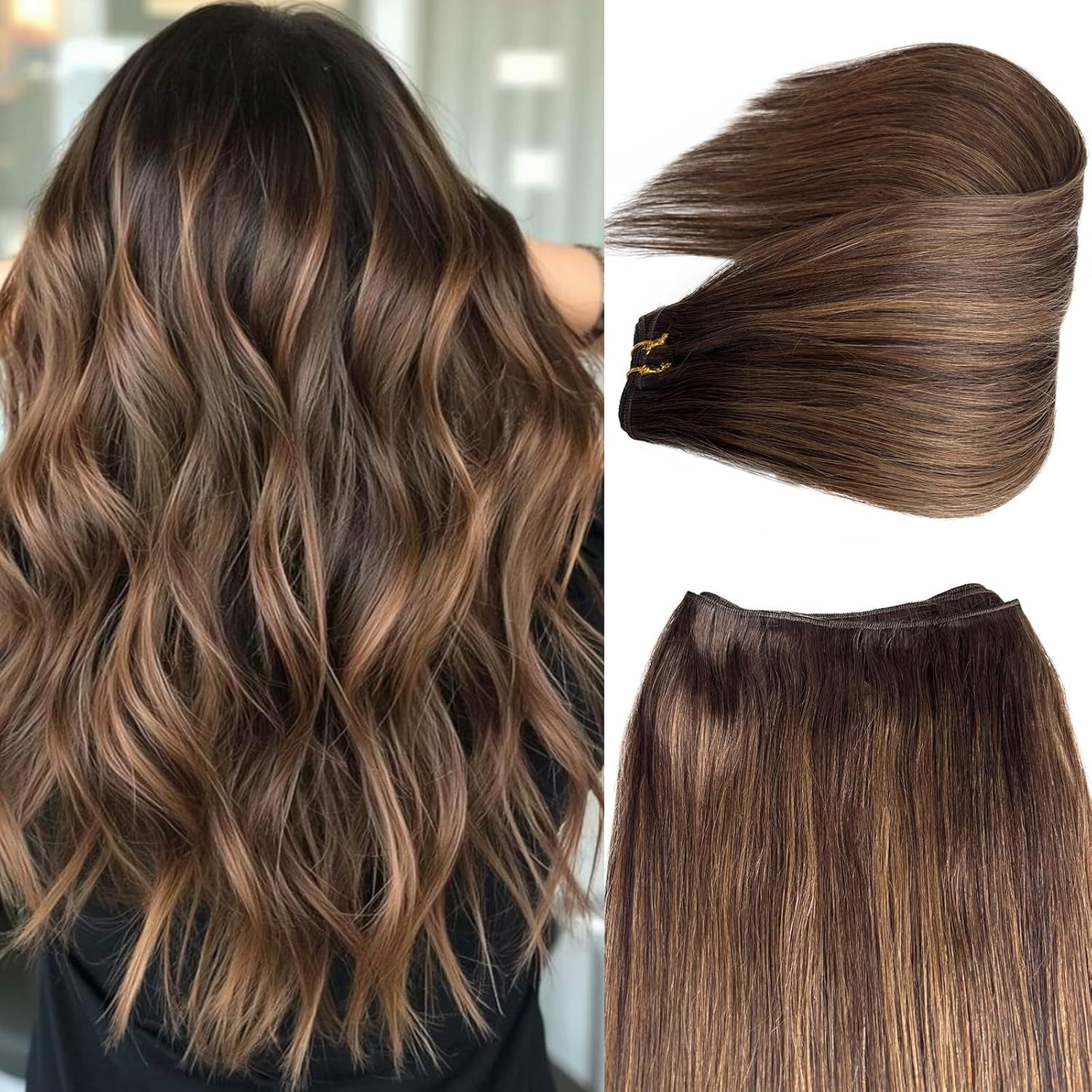 2t6p2 balayage dark brown-mixed chestnut brown
