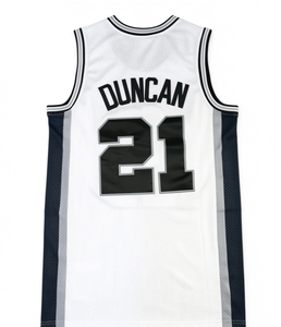 Maillot de basket San Antonio Duncan 21 Robinson 50 Wembanyama 1 pour homme, veste de sport respirante cousue, uniforme de basket des Spurs - Product Image 3