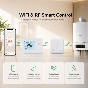 <span class=keywords><strong>Thermostat</strong></span> d'ambiance <span class=keywords><strong>programmable</strong></span> hebdomadaire intelligent WiFi <span class=keywords><strong>sans</strong></span> <span class=keywords><strong>fil</strong></span> RF 868Mhz pour chaudière à <span class=keywords><strong>gaz</strong></span> 5+1+1, commande vocale pour chauffage au sol, cuisine, hôtel - Product Image 3