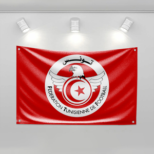 Bandiera Personalizzata della Nazionale di Calcio Tunisina, Decorazione per Camera da Letto, Striscioni da Parete, Arredo Stanza 3x5 Piedi, <span class=keywords><strong>Bandiere</strong></span> Divertenti per Esterni - Product Image 4