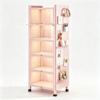 Armoire de rangement en acier à porte rabattable, anti-poussière, avec porte transparente, extensible, pour l'organisation de la maison, du bureau, du salon, de l'hôpital, de l'école