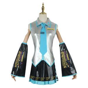 Traje de Actuación de Anime, Disfraz de Halloween, Carnaval, Mujer, Concierto de Anime, Fiesta, Vestido <span class=keywords><strong>Midi</strong></span> Japonés, Cosplay, Show, Disfraz de Miku - Product Image 3