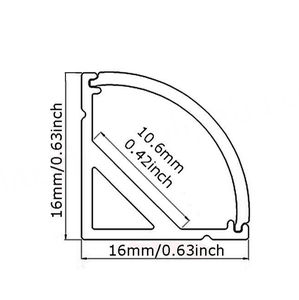 Profilé en aluminium V1616 pour bande LED, cadre en aluminium pour éclairage LED - Product Image 3