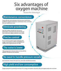 पी स्वर्ण खनन औद्योगिक ऑक्सीजन संकेंद्रक जनरेटर 10l टो100lpm नई 220v विनिर्माण संयंत्र में इंजन मोटर गियर पीएलसी के साथ - Product Image 4