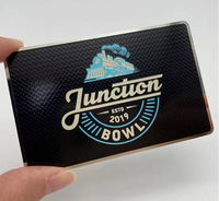Tarjetas de Visita Metálicas Personalizadas para Grabado Láser, en Plata, Negro y Oro, con Código de Membresía, Nombre y Detalles de Visita