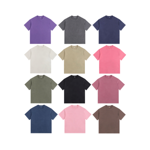 260gsm surdimensionné acide lavage hommes Vintage T-Shirt coton t-shirts personnalisés Streetwear Dtg imprimer grande taille t-shirts vierges en détresse - Product Image 2