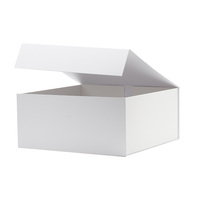 Boîtes cadeaux à couvercle aimant plat carré A3 44*44*20cm avec ruban