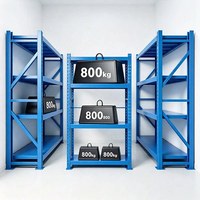 Prix d'usine, livraison rapide, étagère robuste pour entrepôt, étagère industrielle réglable sans boulons, capacité de 800 kg, étagère en métal Q235 pour garage