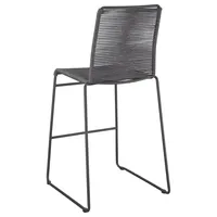 Tabouret de bar moderne en métal et rotin tressé pour la maison, la salle de sport et l'hôpital