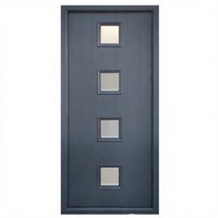 Porte de sécurité extérieure robuste en acier galvanisé composite, pour usage commercial et hôtelier, taille personnalisable, prévention des incendies