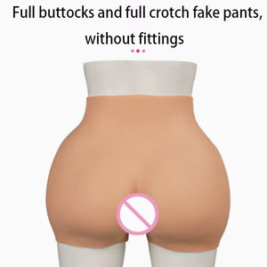 Culotte de contrôle et de rehaussement des fesses avec faux vagin en silicone, antibactérienne, écologique, rembourrée, pour le soutien des fesses, destinée aux personnes transgenres - Product Image 2