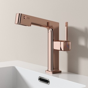 Grifo de Lavabo de Alta Gama, Estilo Blanco Lechoso, con Tres Modos de Funcionamiento, Totalmente de Cobre, Extraíble, para Agua Fría y Caliente - Product Image 2