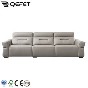 Estilo Europeu moderno Chaise <span class=keywords><strong>Lounge</strong></span> Sofá USB Port Combinação Elétrica Sofá PU Couro Braços Fora Hardware Decoração - Product Image 2