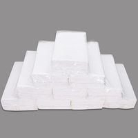 Mouchoirs blancs jetables 2 plis dans une boîte à serviettes Porte-visière de voiture Recharges de tissu pour voyage à domicile