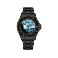 Montre de luxe Cudiven C2216 Master Series, automatique, mécanique, phase de lune, luminescente, acier inoxydable, cadran en saphir, 3ATM