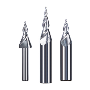 Huhao 6-14mm fraise en bout pour pièces en acier lames et supports fraise lettre coupe acier au tungstène - Product Image 1