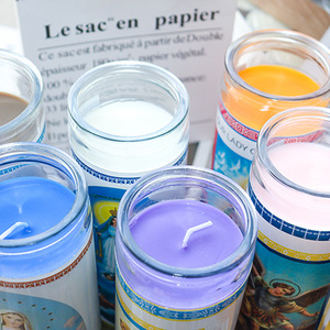Beeman Wholesale Excellent Eco-friendly Assorted Saints Glass Jar 7 Day Religious Custom Prayer <strong>Candles</strong> 8" <strong>Tall</strong> <strong>Pillar</strong> <strong>Candle</strong> - Product Image 5