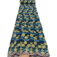 Tissu de dentelle africaine NI.AI 2026, tissu de dentelle nigériane de haute qualité, tissu de dentelle brodé pour mariage avec pierres