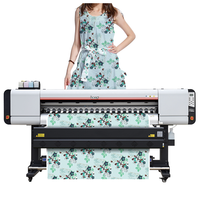 Imprimante numérique textile grand format Locor Deluxejet 6 pieds 180 cm, imprimante à sublimation pour tissus, machine à imprimer sur vêtements, traceur 4 têtes I3200