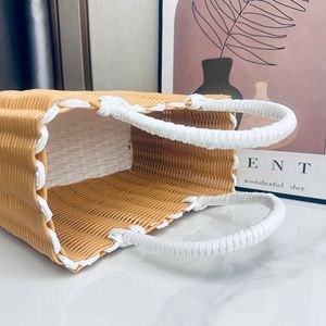Pvc Straw <strong>Wicker</strong> <strong>Bags</strong> <strong>Bags</strong> PE Pvc Handbag Straw Beach <strong>Bags</strong> Vacation Purses Foldable Tote - Product Image 6