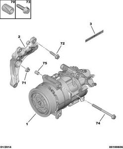 Adecuado para compresores de Peugeot New 308, 408, 3008, 4008, 5008 y <span class=keywords><strong>Citroen</strong></span> <span class=keywords><strong>C5</strong></span> <span class=keywords><strong>AIRCROSS</strong></span> YL00835980 - Product Image 6