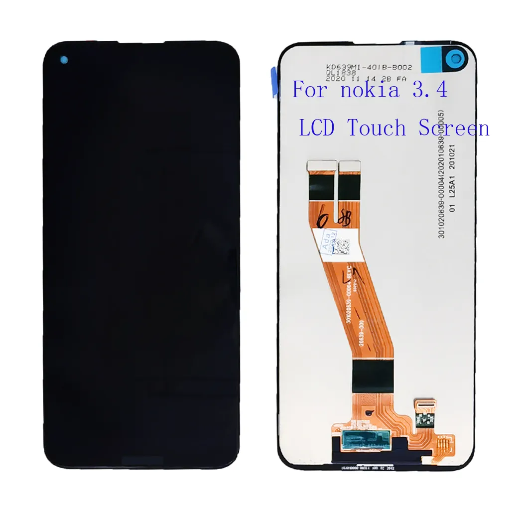 Mobile Phone LCD Screen with Touch Digitizer for for Nokia 3.4 N3.4 TA-1288 1285 1283 display