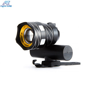 Inteligente bicicleta luz de la cola de la montaña T6 enfoque faro impermeable luz de aluminio de aleación de luz fuerte - Product Image 2