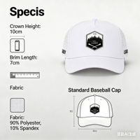 Casquettes de baseball sportives personnalisées avec logo en patch de caoutchouc, 100% polyester, usine BSCI Chine Jinzhou, OEM/ODM, faible MOQ, service rapide