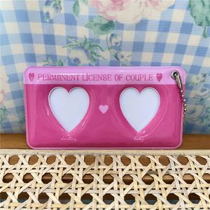 ที่ใส่การ์ดรูปเคป๊อปแบบกำหนดเอง ดีไซน์ DIY ขนาดเล็ก วัสดุ PVC รูปหัวใจ สำหรับแฟนคลับ - Product Image 4