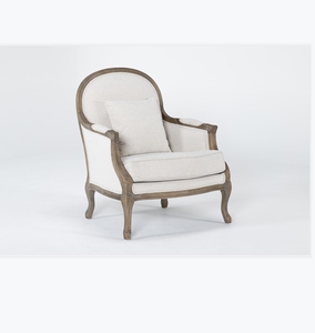 كرسي فرنسي خشبي أنتيكة قديم كرسي بذراعين للبيت لغرفة المعيشة بسعر المصنع المباشر - Product Image 2