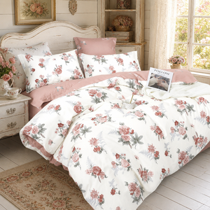 Parure de lit romantique motif rose en coton, 3 pièces, livraison directe UE, stock Pologne - Product Image 6