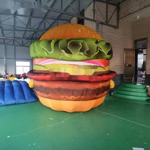 Wholesale Bespoke <strong>Giant</strong> Inflatable Hamburger Inflatable <strong>Food</strong> Models With Factory Price for Burger Shop Advertising - Product Image 3