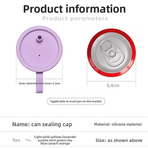 Tapa de silicona antiderrame y hermética para vasos, sellado a prueba de fugas para cerveza, refrescos y bebidas en lata, accesorios para bebidas, PP Bar - Product Image 3