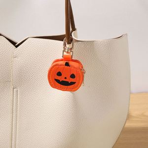 Pumpkin <b>Coin</b> Pouches Wallet PU Leather <b>Coin</b> <b>Purse</b> with Keychain Leather <b>Coin</b> Pouch Gifts for Women - Product Image 2