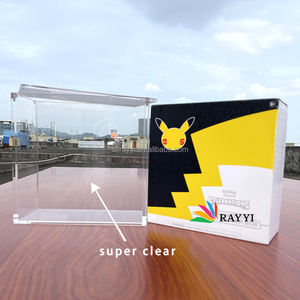 Étui protecteur acrylique avec coins ronds Pokemon Center Etb Box Made Plastic RAY YI avec aimant fort pour les célébrations du 25e anniversaire - Product Image 3